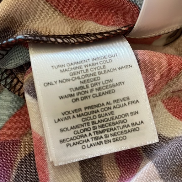 ANNE KLEIN GEOMETRIC PRINT BLOUSE SIZE S EXCELLENT CONDITION! - Picture 7 of 10